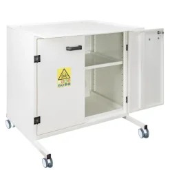 Meuble de support sur roulette (avec freins) + armoire de sécurité 900 mm