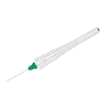 Micro ciseaux verticaux 23 gauge / Ø 0,6 mm - lot de 5 - à usage unique - livré stérile - code couleur : vert