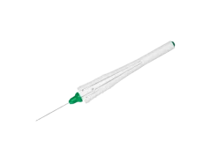 Micro ciseaux verticaux 23 gauge / Ø 0,6 mm - lot de 5 - à usage unique - livré stérile - code couleur : vert