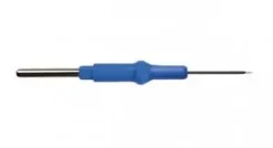 Micro-électrode aiguille isolée avec tige fil tungstène - tige Ø 2,4 mm - l. totale 70 mm