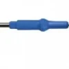 Micro-électrode aiguille isolée coudée avec tige fil tungstène - tige Ø 2,4 mm - l. totale 68 mm