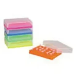Microplaque 96 puits PCR rack couleurs assortis x 5