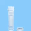 Microtube 2 ml cônique à jupe PP aplat blanc bouchon à visser x 5000