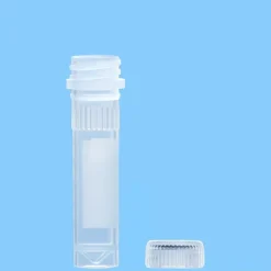 Microtube 2 ml cônique à jupe PP aplat blanc bouchon à visser x 5000