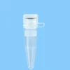 Microtube 1,5 ml cônique PP bouchon attaché à joint torique extraction PCR stérile x 1000