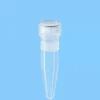 Microtube 1,5 ml conique PP bouchon vissé à joint torique extraction PCR stérile x 1000