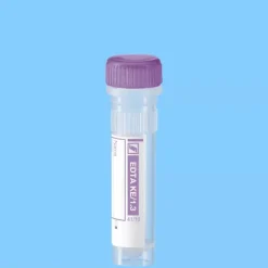 Microtube 1,3 ml EDTA K3 bouchon mauve à visser x 1000