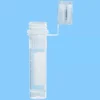 Microtube 2 ml PP fond conique à jupe aplat blanc bouchon attaché x 5000