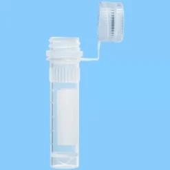 Microtube 2 ml PP fond conique à jupe aplat blanc bouchon attaché x 5000