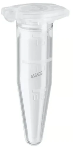 Microtube Safe-Lock 1,5 ml Biopur individuel sous blister x 100