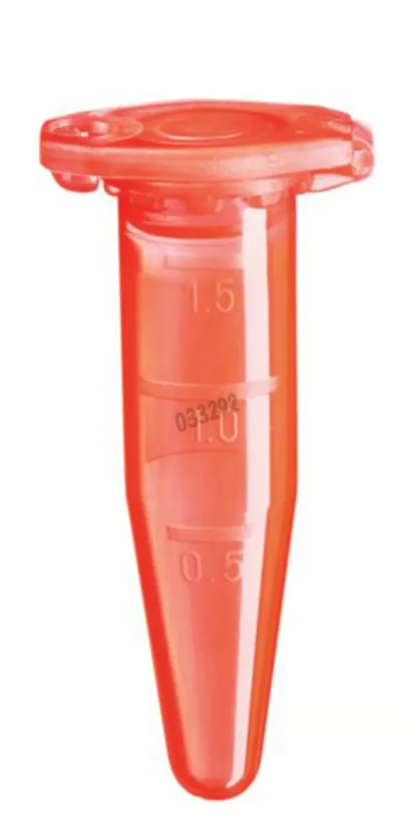 Microtube safe-lock 1,5 ml rouge x 1000
