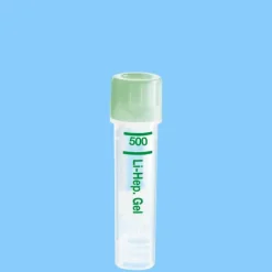 Microvette 500 héparine lithium-Gel 500 µl fond rond bouchon vert x 1000