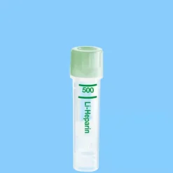 Microvette 500 héparine lithium 500 µl fond rond bouchon vert x 1000