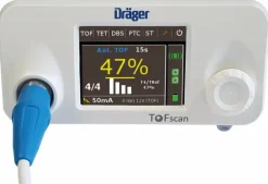 Moniteur de curarisation TOFSCAN [v1.8] (capteur doigt adulte, alim, notice) + Pince fixation TOF 10-40 mm incluse