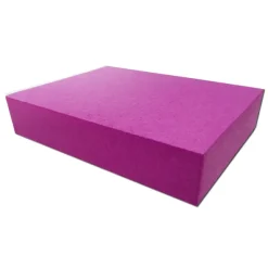 Mousse cale rectangulaire recouverte 36 x 24 x 5 cm