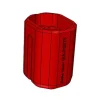 Nacelle plastique pour tube fond rond 5 / 7 ml - Ø 13 x 75 mm pour rotor RXN 100 - lot de 4
