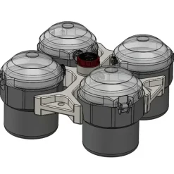 Nacelle ronde pour rotor RX750 - lot de 4
