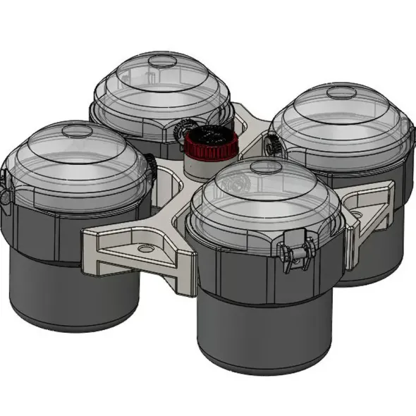 Nacelle ronde pour rotor RX750 - lot de 4