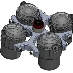 Nacelle ronde pour rotor RX400 - lot de 4