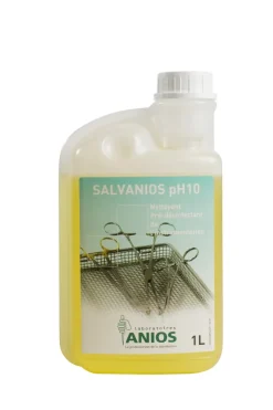 Nettoyant pré-désinfectant Salvanios pH 10 - 12 flacons doseurs de 1L-