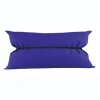 Oreiller bactériostatique 30 x 55 cm - bleu - fixation élastique - pour brancard Troller