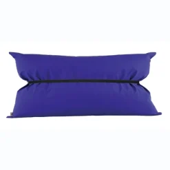 Oreiller bactériostatique 30 x 55 cm - bleu - fixation élastique - pour brancard Troller