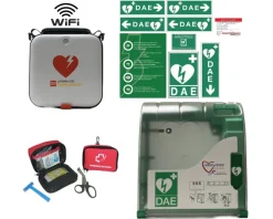 Pack EXT Alerte Max Wifi Control : DEA LIFEPAK CR2 WiFi, boîtier AIVIA 200 alarme, kits signalétique et secours