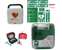 Pack INT Alerte : Défibrillateur Ent Auto DEA LIFEPAK CR2, boîtier AIVIA IN alarme, kits signalétique et secours