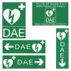 Pack signalétique DAE, 5 pancartes, à visser [distribué par AVF Biomedical]