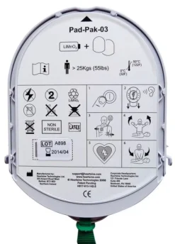 Pad-Pak adulte {batterie, paire d'électrodes adulte} [grand public]