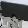 Paire de protections de barrières rabattables sur rail