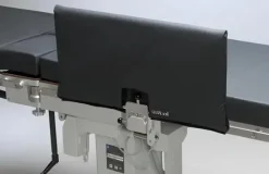 Paire de protections de barrières rabattables sur rail