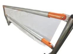 Paire de protections de barrières transparentes