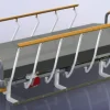 Paire d'extension de rails DIN inox