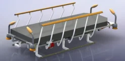 Paire d'extension de rails DIN inox