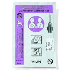 Paire d'électrodes de défibrillation externe multifonction, radiotransparentes, enfant (poids inf. à 10 kg), lot de 10