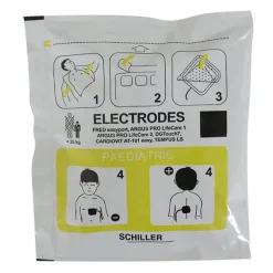 Paires d'électrodes non préconnectées, pédiatrique, pour FRED EASY G2, FRED EASY PORT+ et DG T7, lot de 50