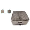 Panier de lavage - maille 1 x 1 et tôle microperforée - 80 x 80 x 40 mm