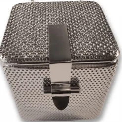 Panier de lavage - maille 1 x 1 et tôle microperforée - 60 x 60 x 60 mm