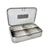 Panier de lavage - maille 1 x 1 et tôle - 4 compartiments - 220 x 150 x 50 mm
