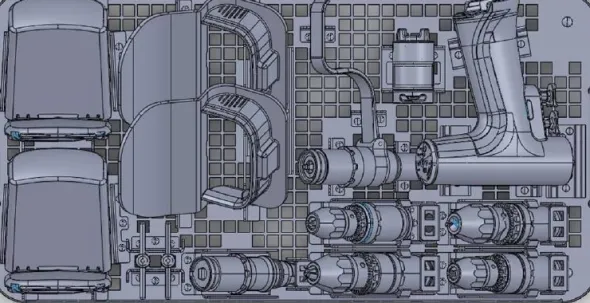 Panier de stérilisation d'X-Série pour 1 pièce à main - version batterie aseptique - 11 mandrins - pr pièce à main
