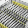 Panier de stérilisation perforé 1/2 - 243 x 253 x 56 mm - à utiliser avec fixations ECCOS et couvercle JF117R