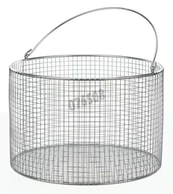 Panier inox maille 8 mm hauteur 200 mm Ø 300 mm