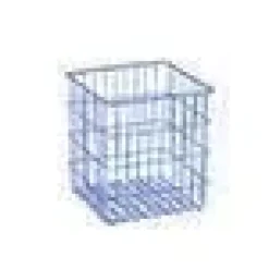 Panier tubes pp 162 x 162 mm hauteur 155 mm