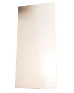 Panneau plombé pour renfort de protection - eq pb 2 mm - finition laminé blanc avec cadre acier - 2 x 1 m