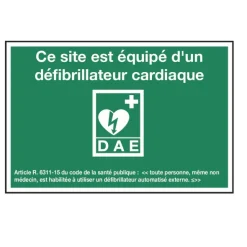 Panneau 'site équipé' [distribué par D-Sécurité]