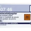 Papier Acétate de plomb, livret 10 x 75 mm
