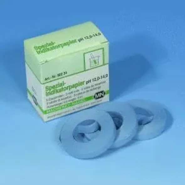 Papier indicateur spécial pH 12,0-14,0, recharge de 3 rouleaux, quantité de commande minimum 2 paquets