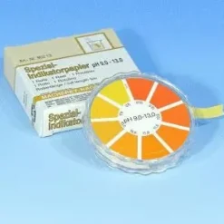 Papier indicateur spécial pH 9,0-13,0, rouleau de 5 m x 7 mm, quantité de commande minimum 5 pièces