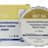 Papier test Amidon-iodure de potassium, rouleau de 5 m x 7 mm, quantité de commande minimum 5 pièces
